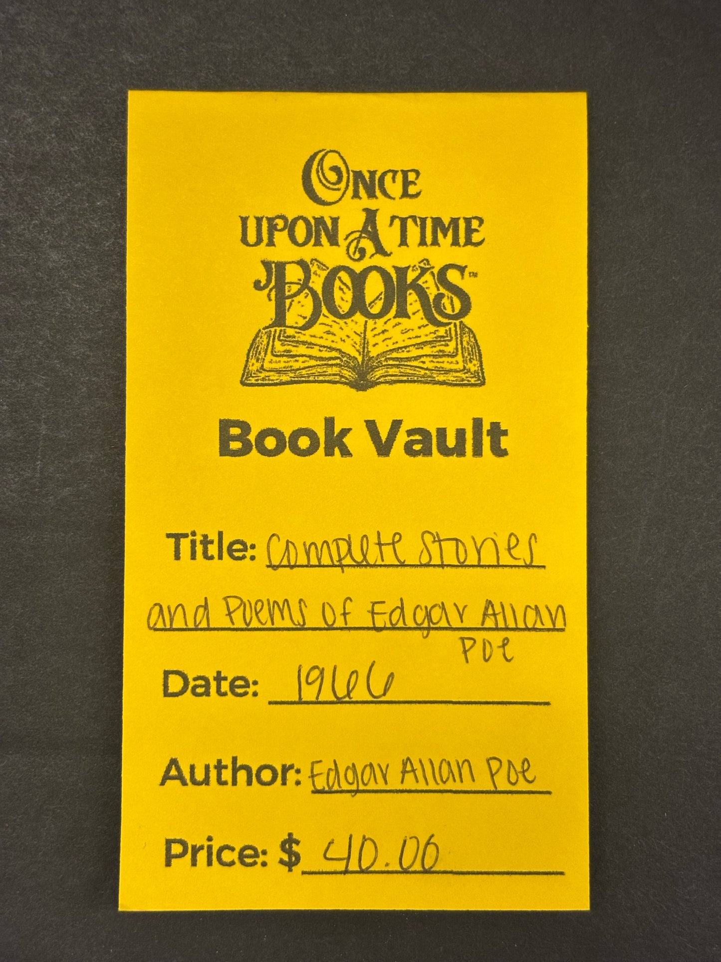 Complete Stories and Poems of Edgar Allan Poe - Edgar Allan Poe - 1966
