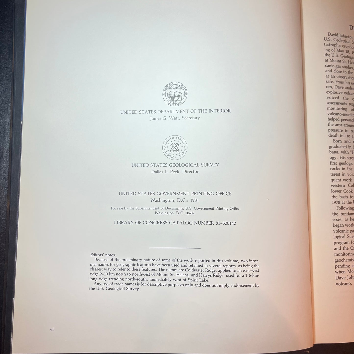 The 1980 Eruption of Mount St. Helens, Washington - Geological Survey Professional Paper 1250 - 1981