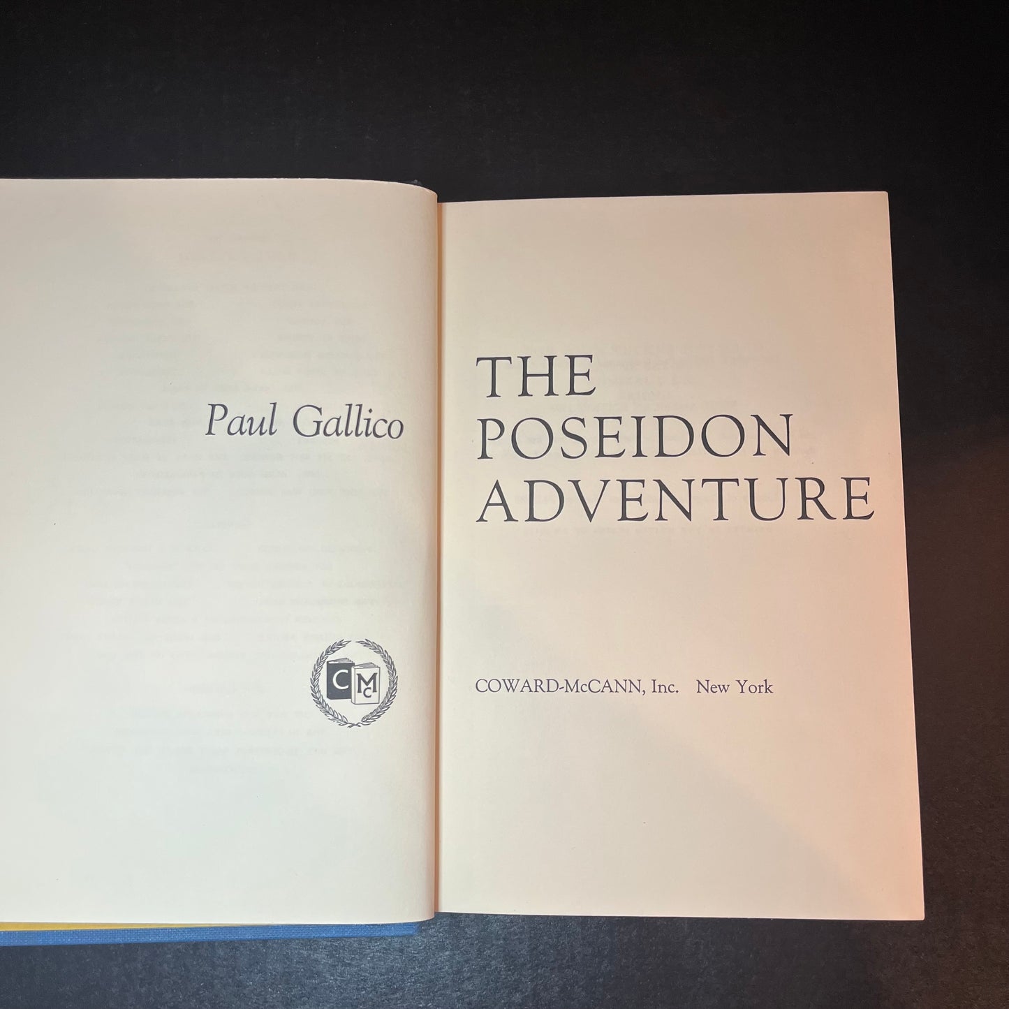 The Poseidon Adventure - Paul Gallico - 1st American Edition - 1969