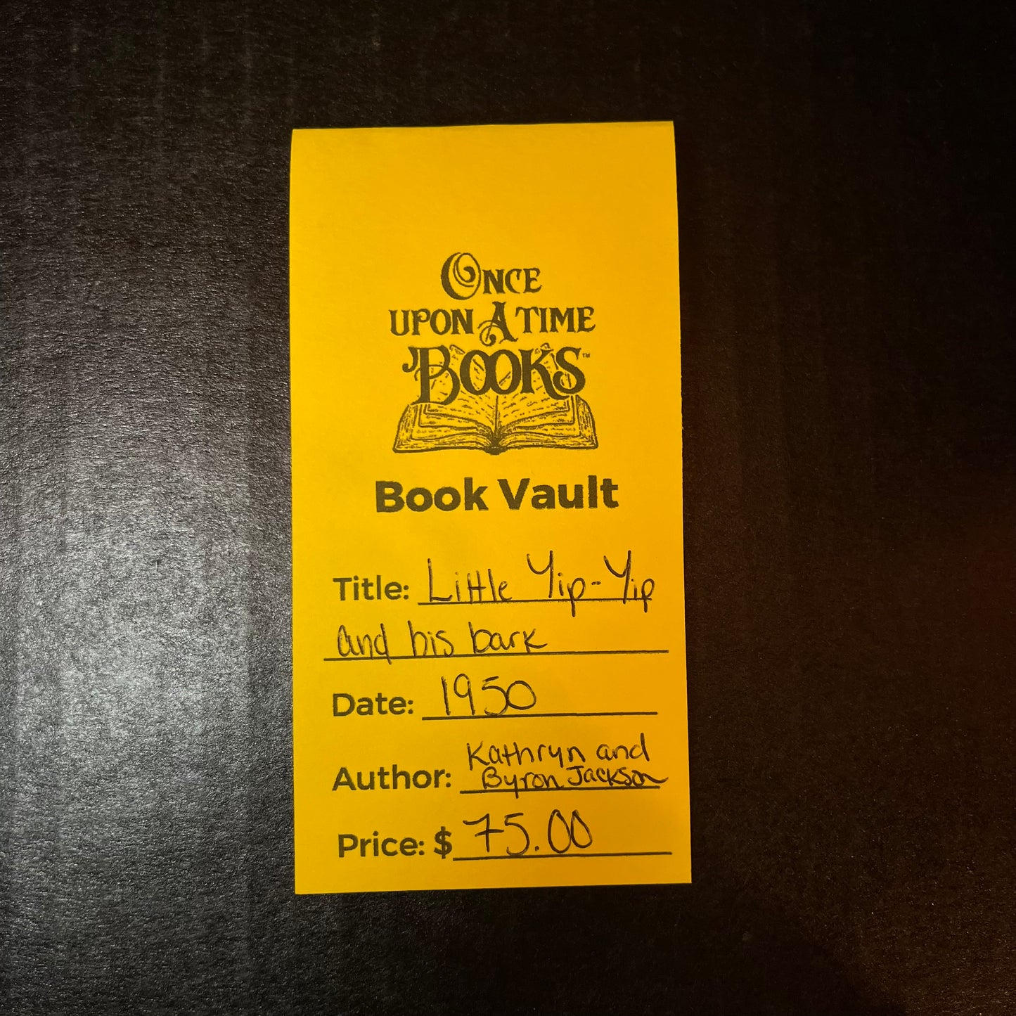 Little Yip Yip and His Bark - Kathryn and Byron Jackson - 1950