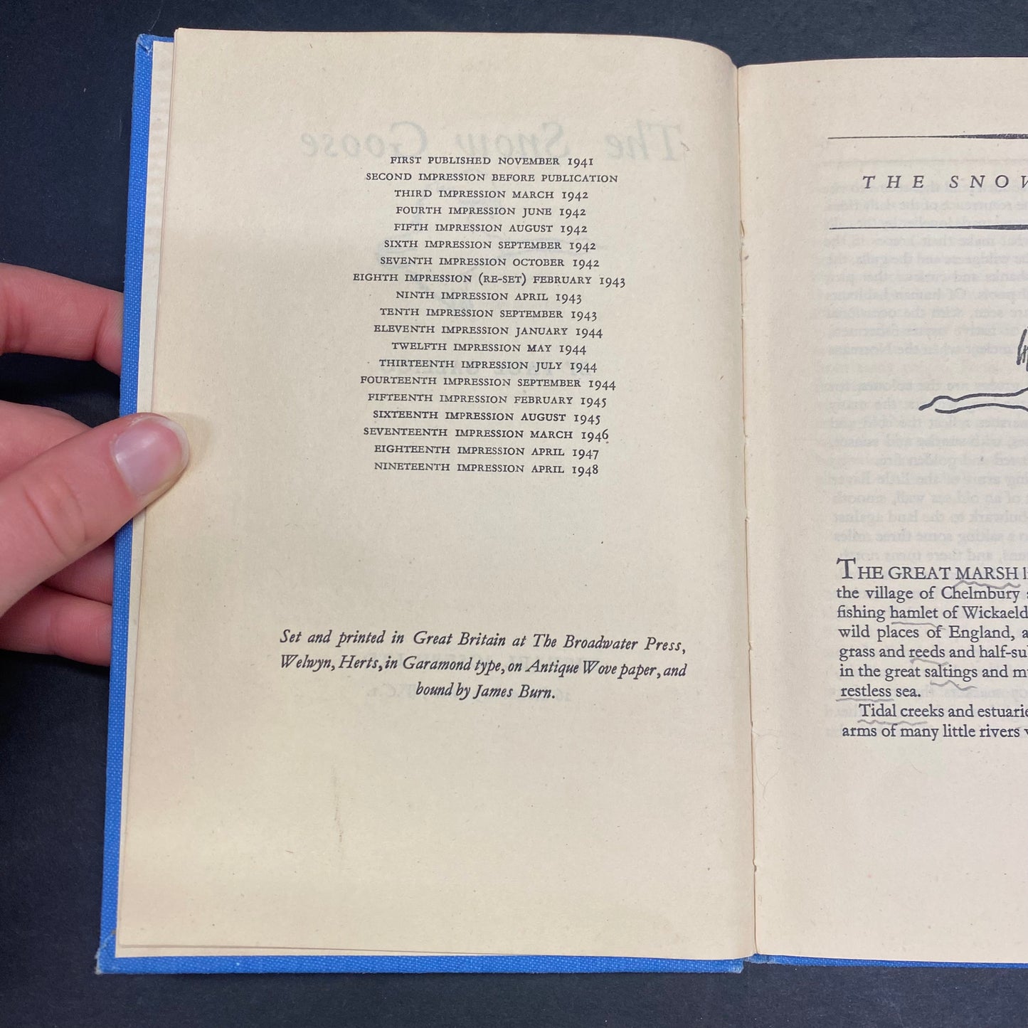 The Snow Goose - Paul Gallico - Signed - 1948