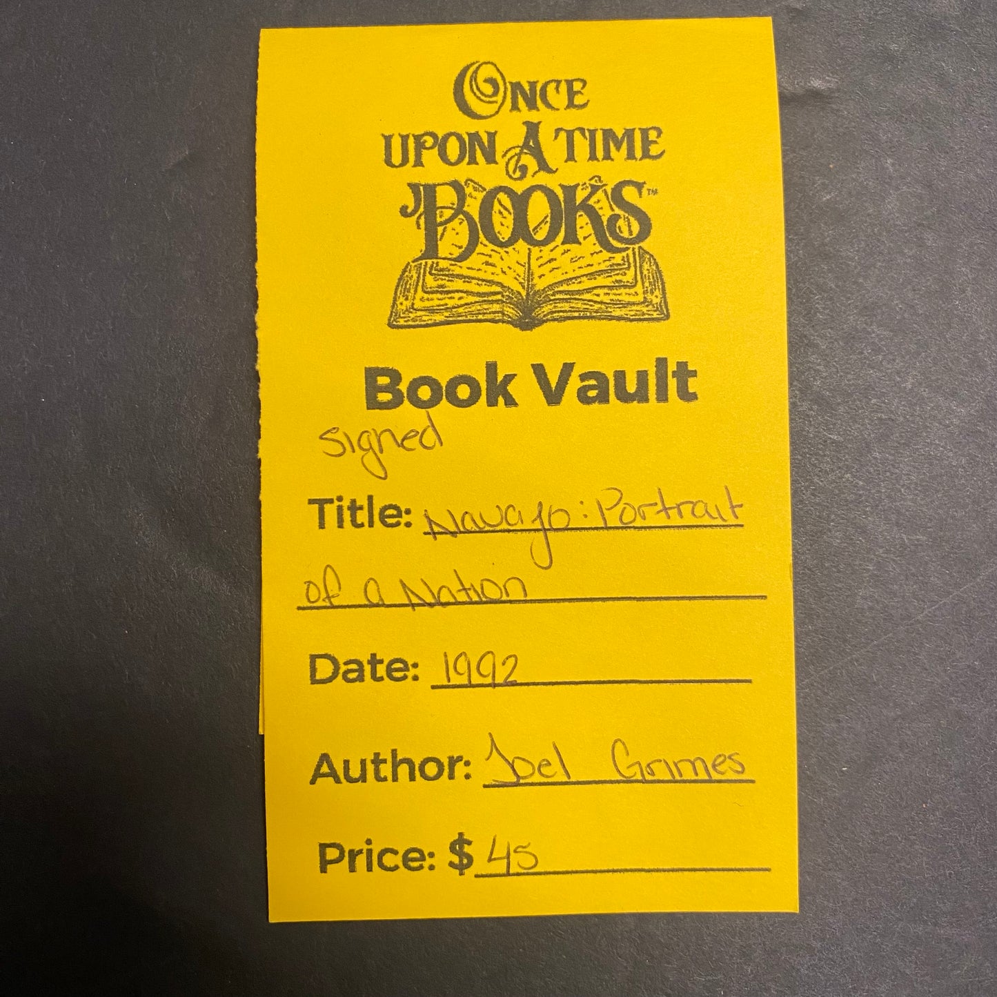 Navajo: Portrait of a Nation - Joel Grimes - Signed - 1992