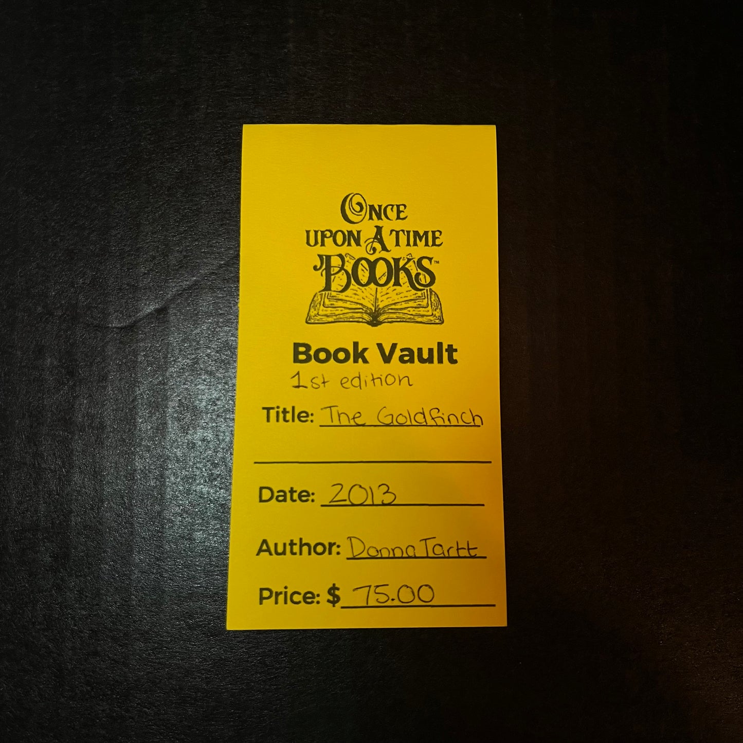 The Goldfinch - Donna Tartt - 1st Edition - 2013