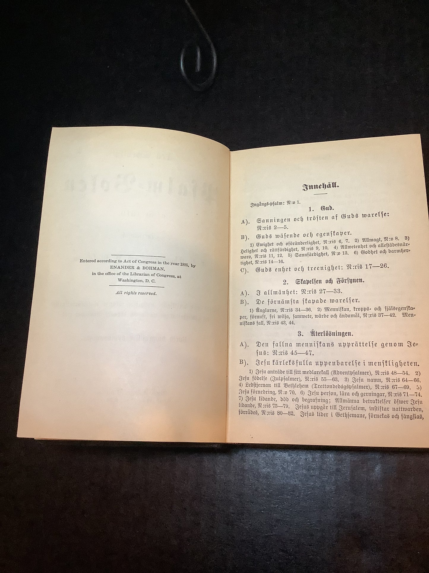 Psalmbok - 1885