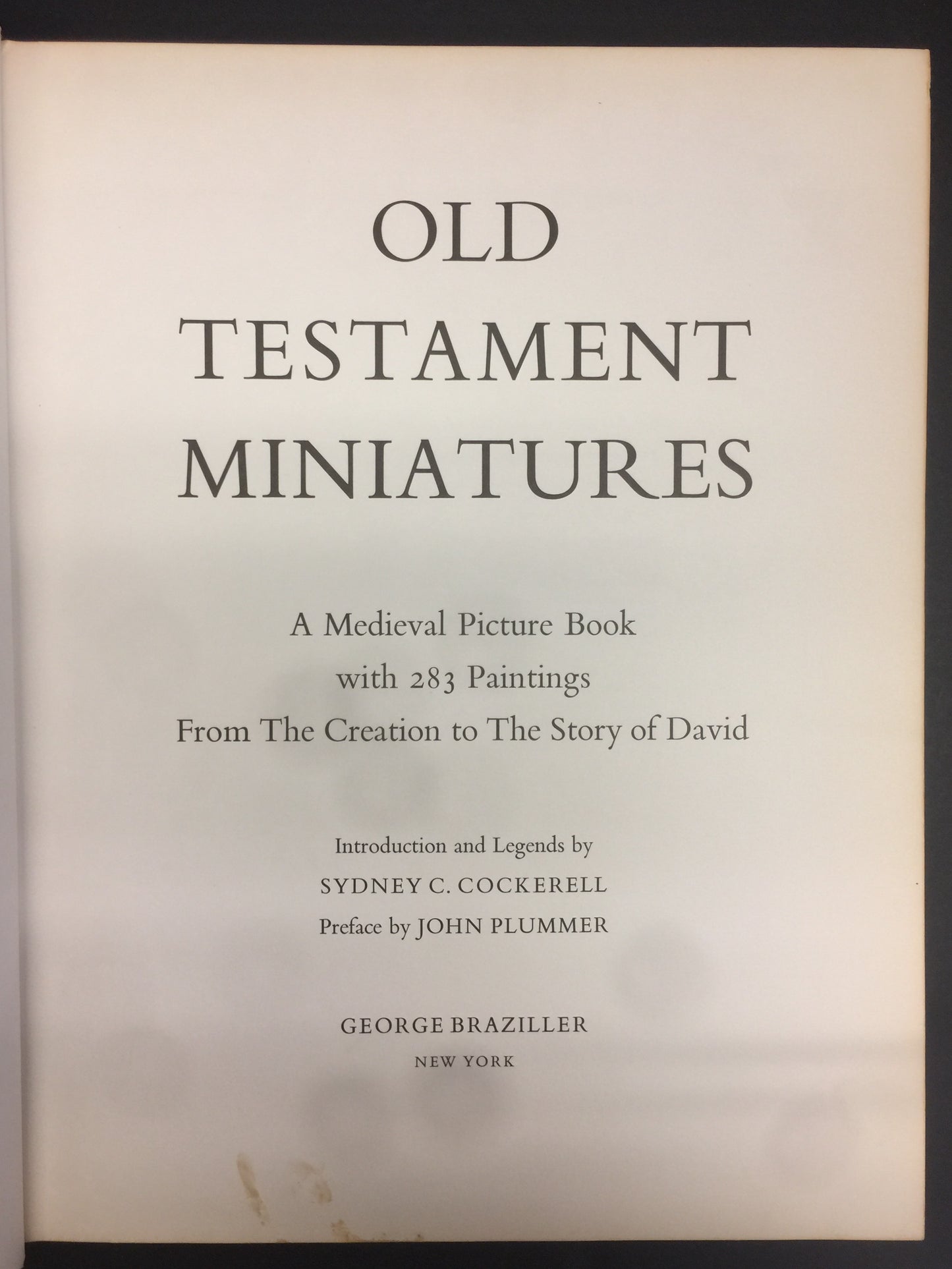Old Testament Miniatures - George Braziller, Inc. - 1969