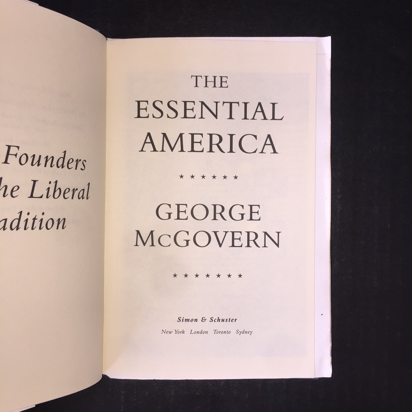 The Essential America - George McGovern - Signed - 2004