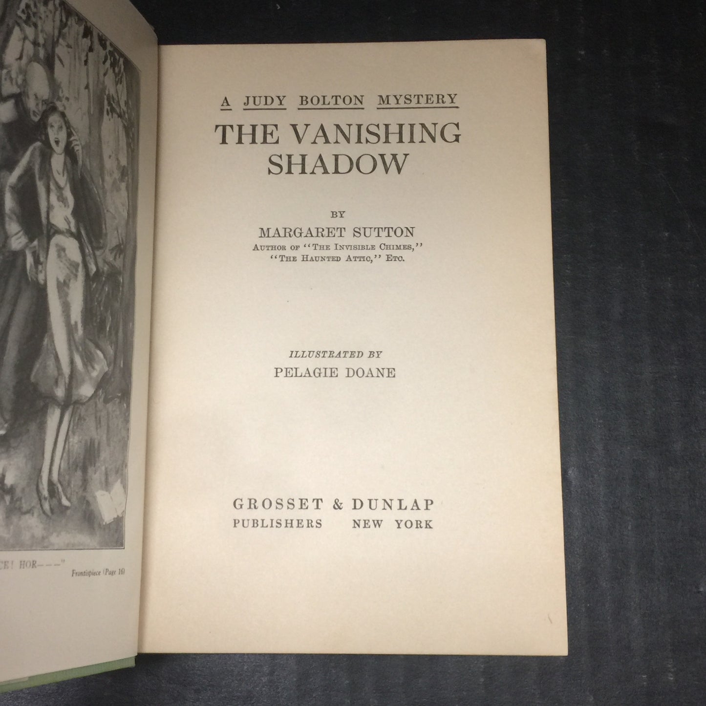 The Vanishing Shadow - Margaret Sutton - Early Print - Scarce - 1932