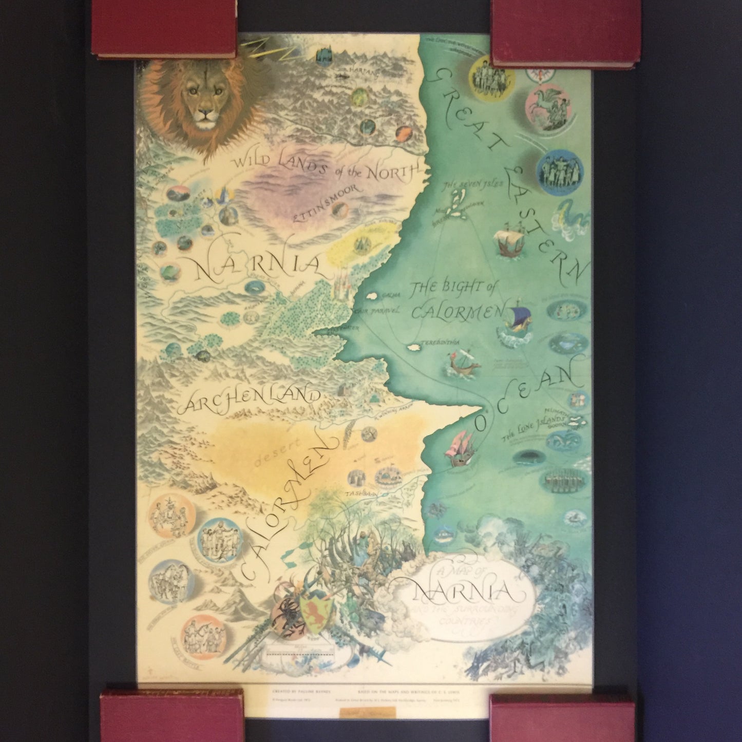 The Chronicles of Narnia - C.S. Lewis - 1st UK Editions - Includes Poster