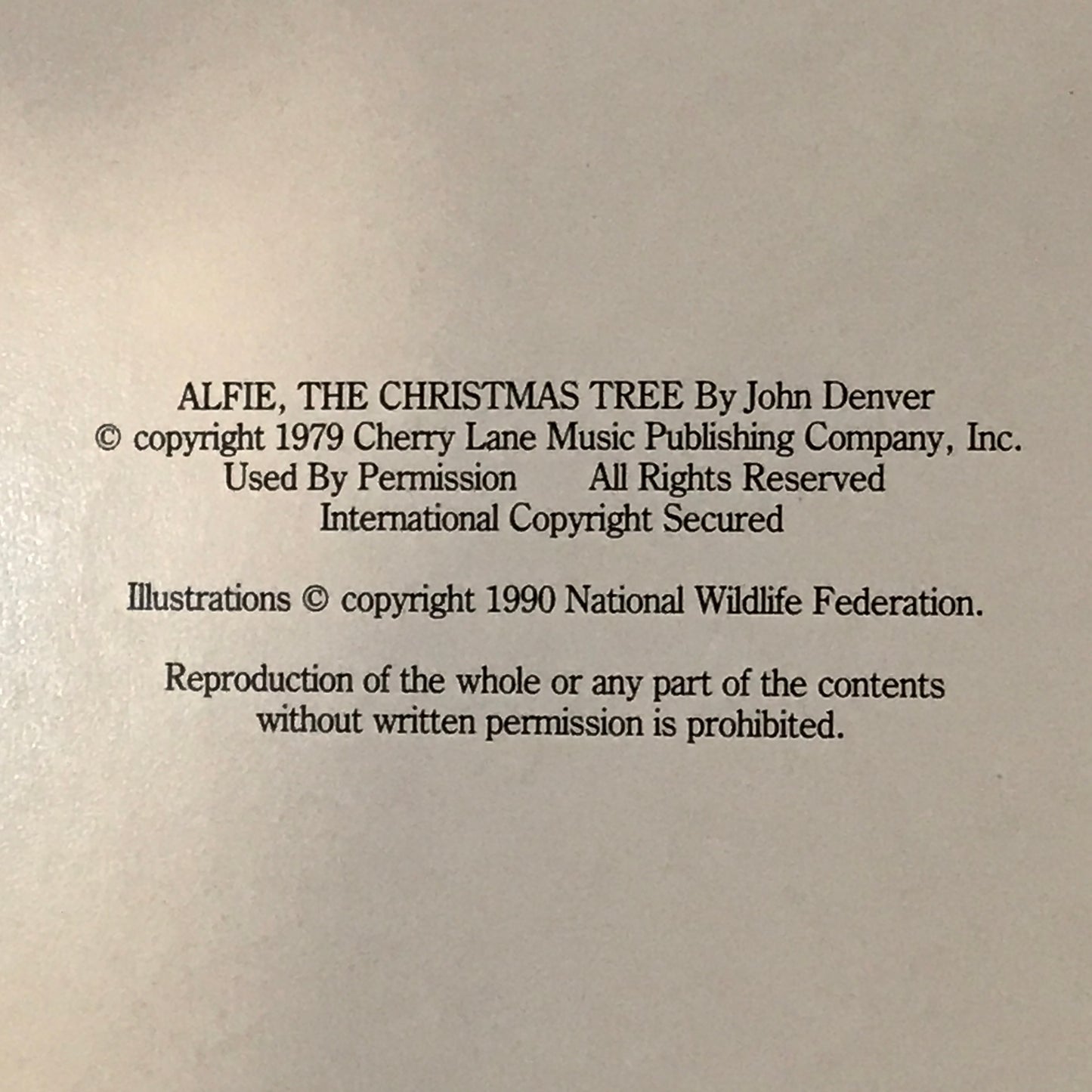 Alfie: The Christmas Tree - John Denver - 1990