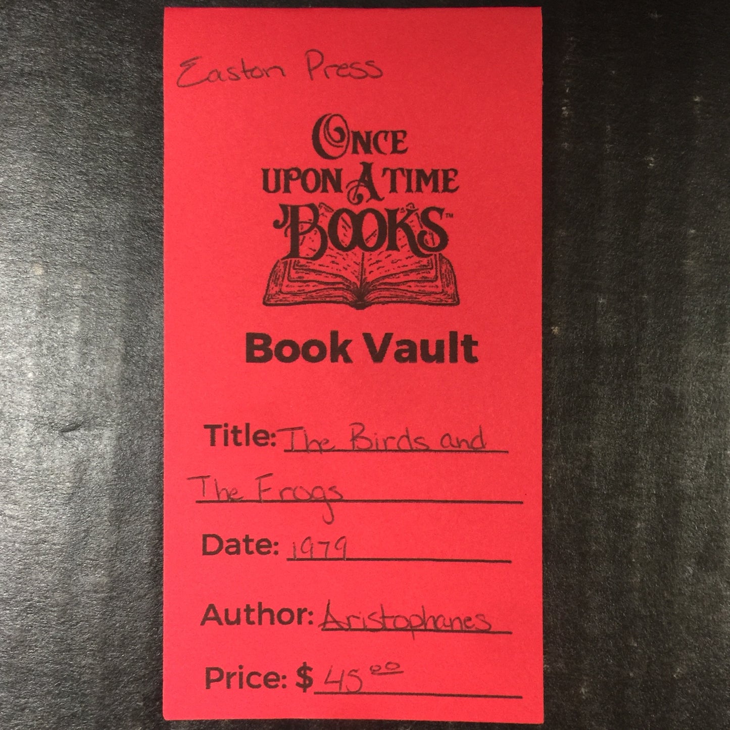 The Birds and The Frogs - Aristophanes - Easton Press - 1979