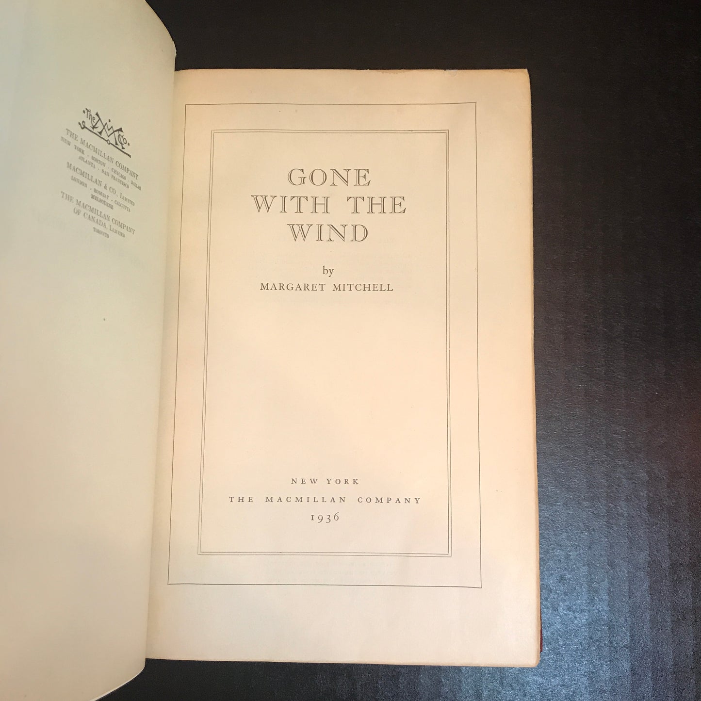 Gone With the Wind - Margret Mitchell - 1st Edition - Rebound in full leather - May, 1936