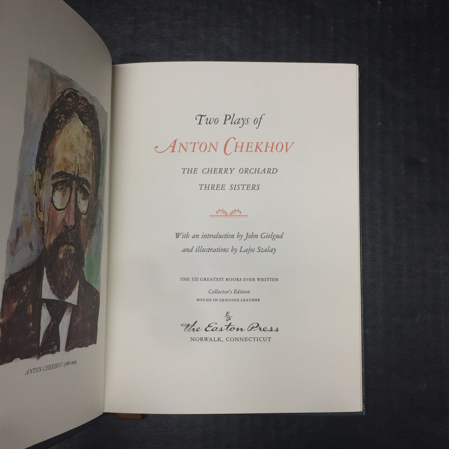 Two Plays of Anton Chekhov: The Cherry Orchard and Three Sisters - Anton Chekhov - Easton Press - 1977