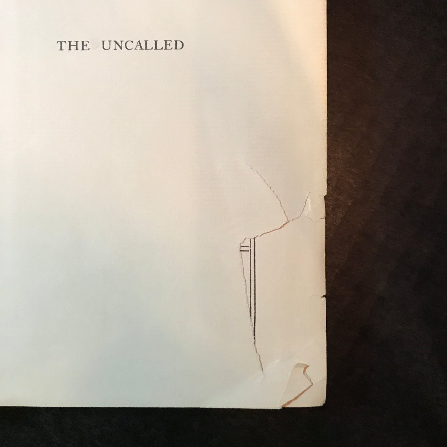 The Uncalled - Paul Laurence Dunbar - First Edition - Ex-Library - 1898
