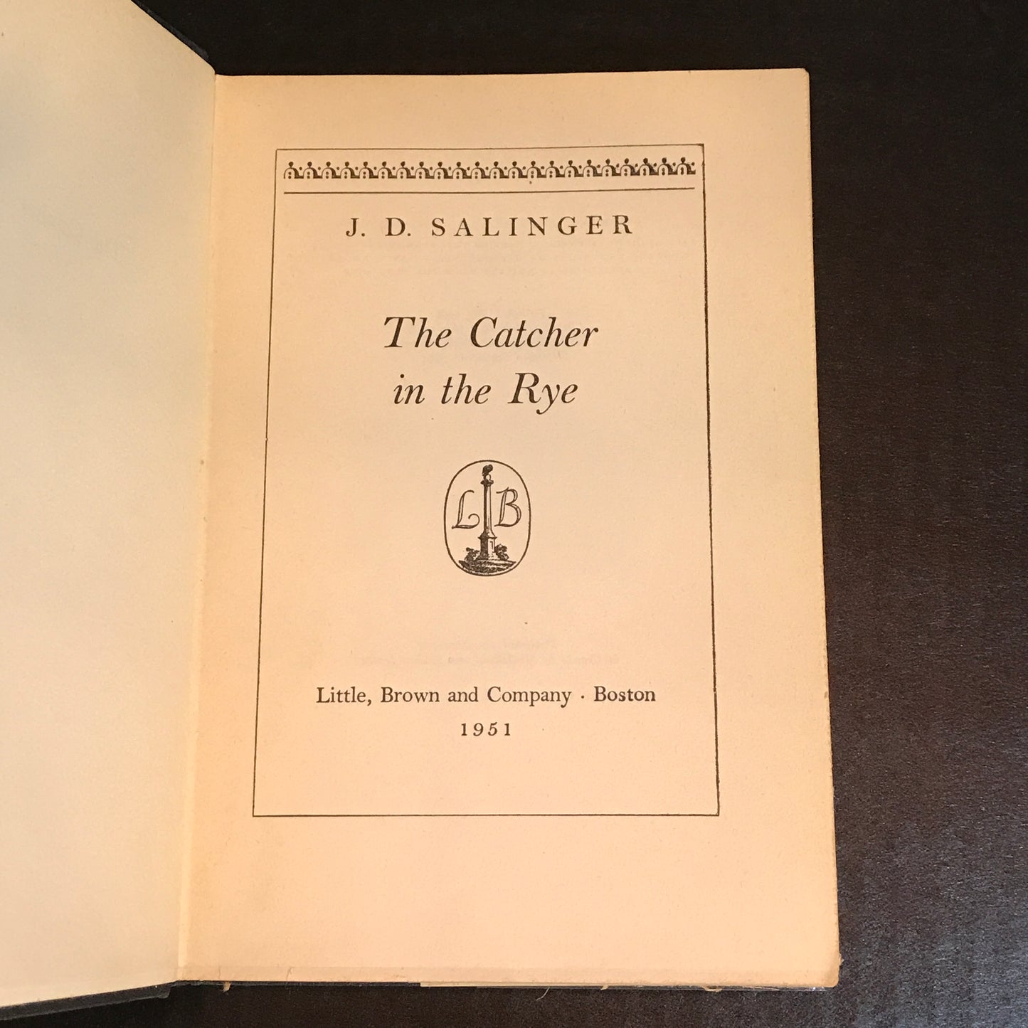 The Catcher in the Rye - J. D. Salinger - Tenth Print - 1951