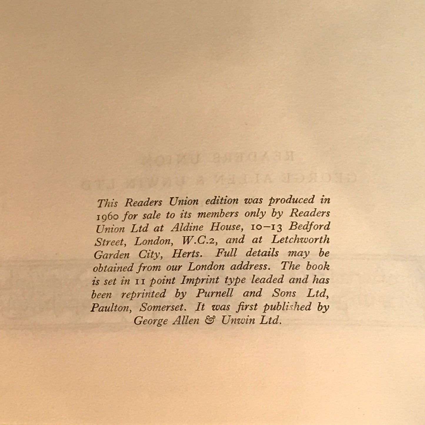 The Lord of the Rings - J. R. R. Tolkien - Readers Union Edition - 1960