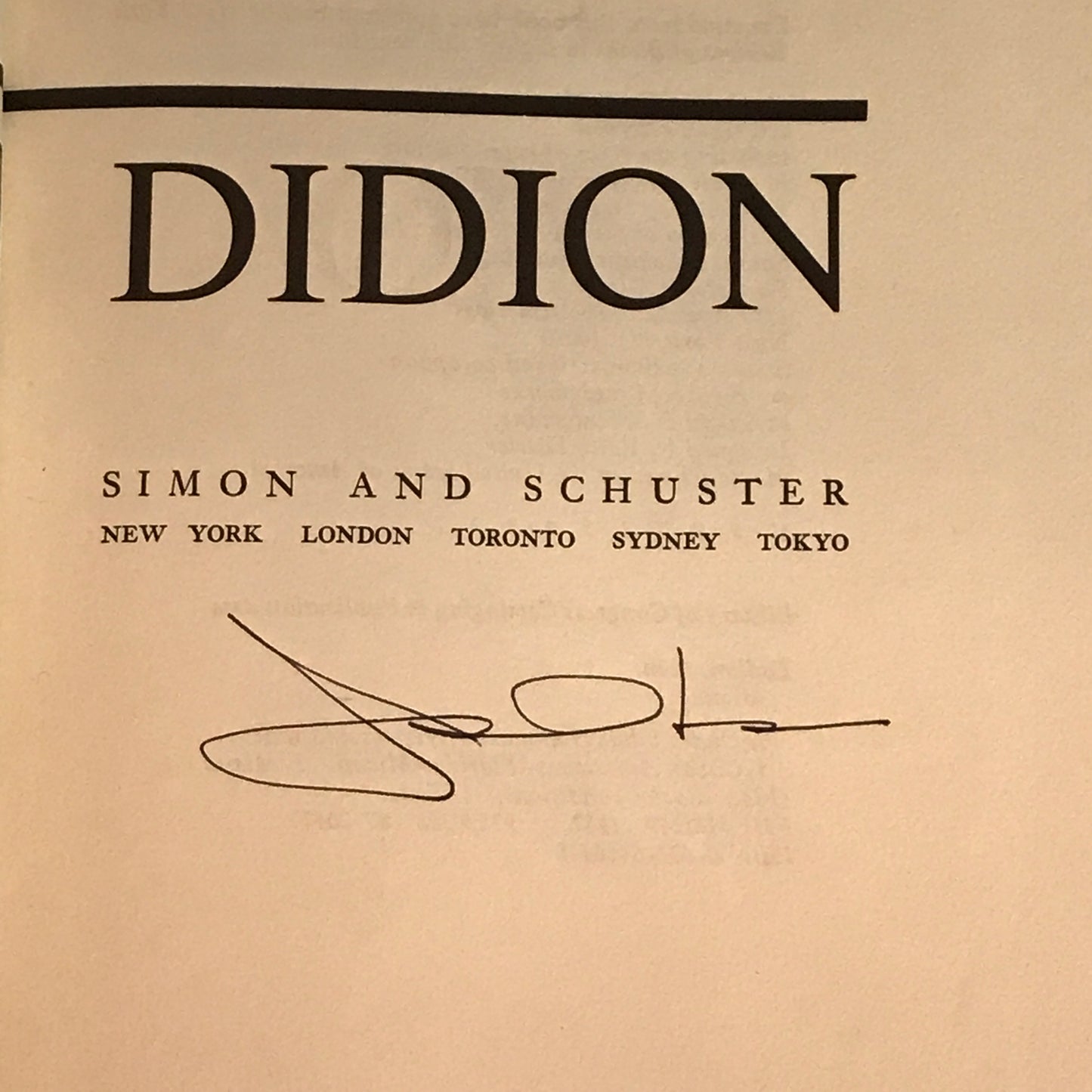 Miami - Joan Didion - Signed - First Edition - 1987