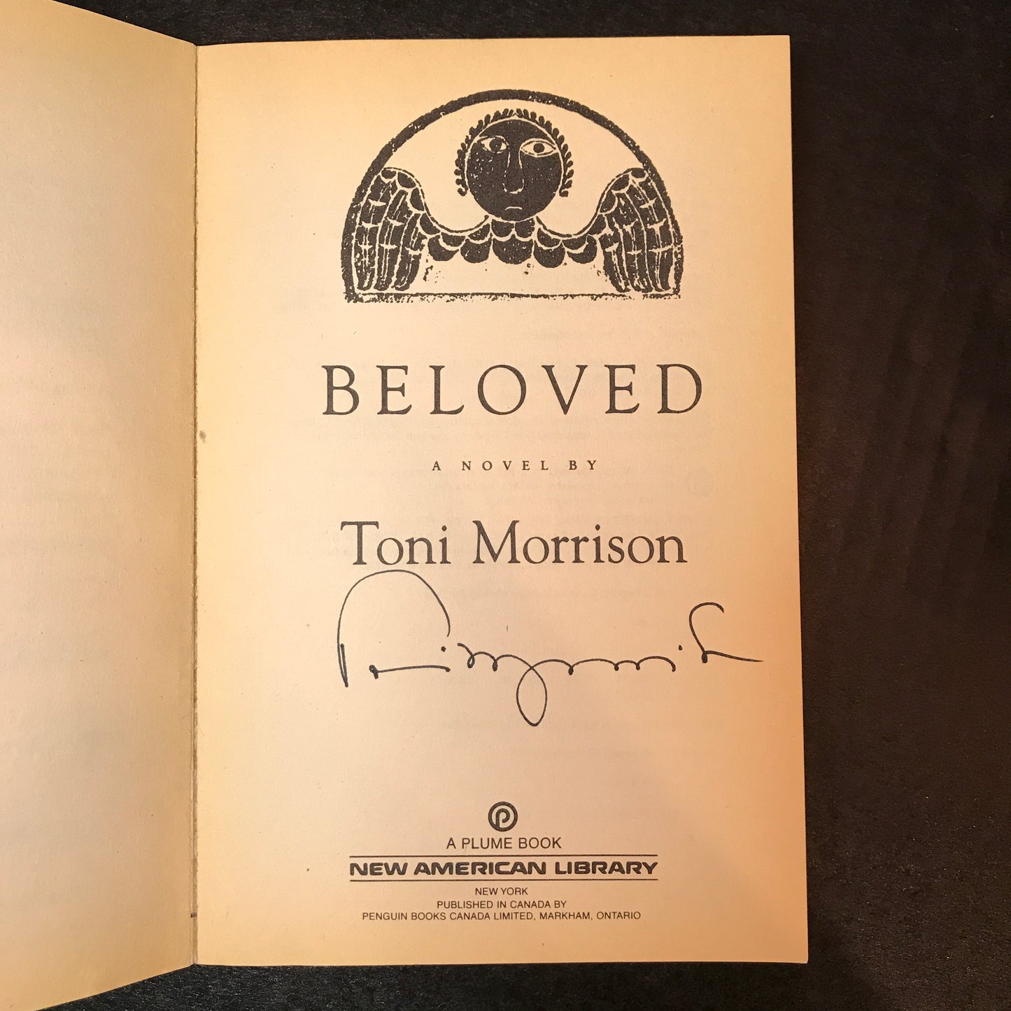 Beloved - Toni Morrison - Signed - First Paperback Edition - 1988