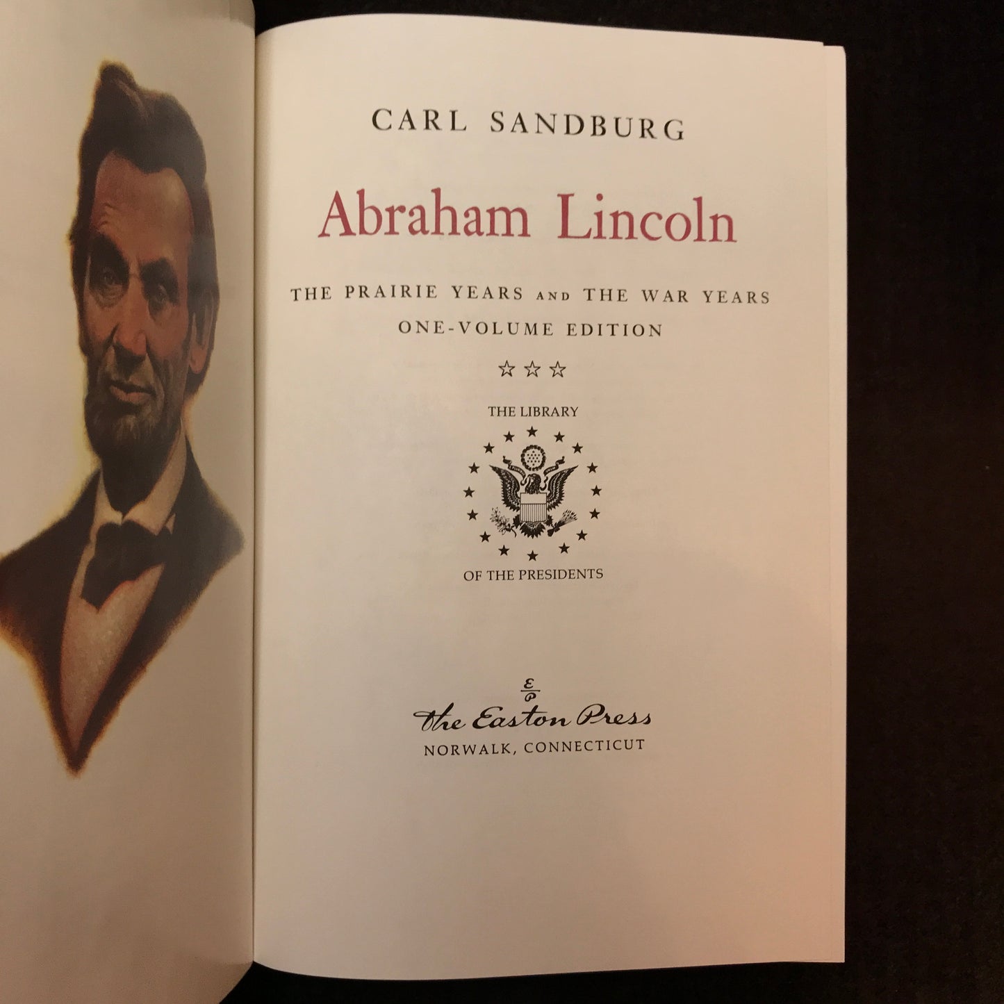 Abraham Lincoln - Easton Press - Carl Sandburg - 1970