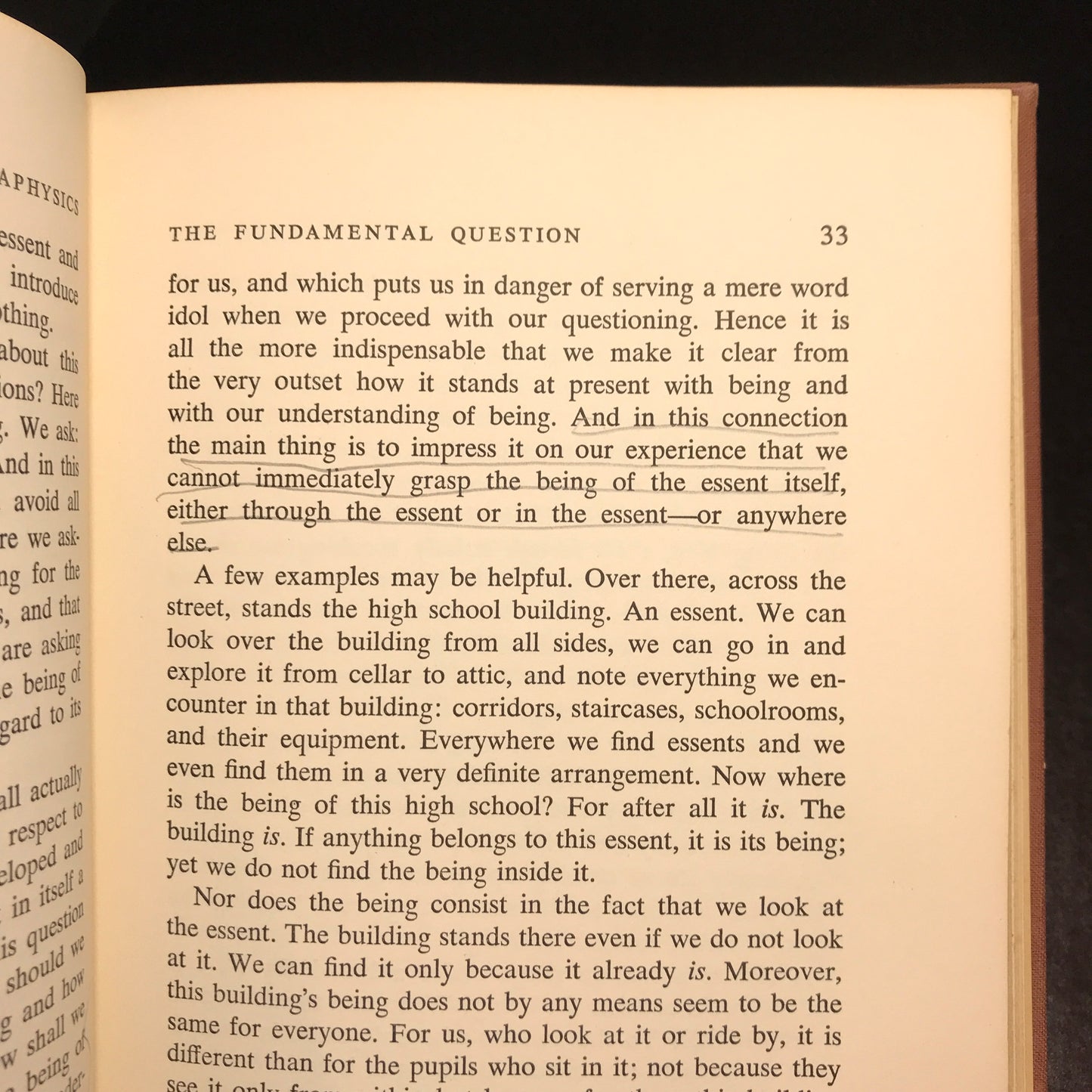 An Introduction to Metaphysics - Martin Heidegger - First Edition - 2nd Print - 1959