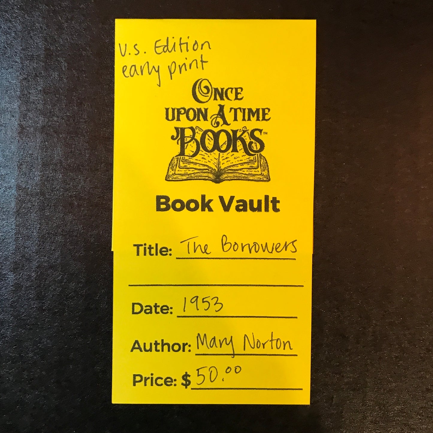 The Borrowers - Mary Norton - U.S. Edition - Early Print - 1953