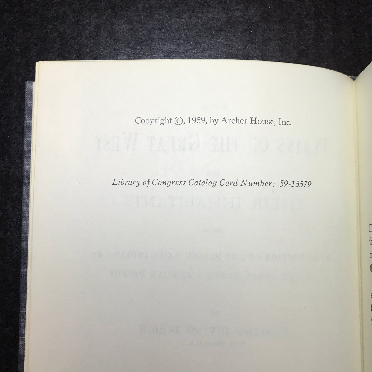 The Plains of the Great West - Col. Richard Irving Dodge - 1959