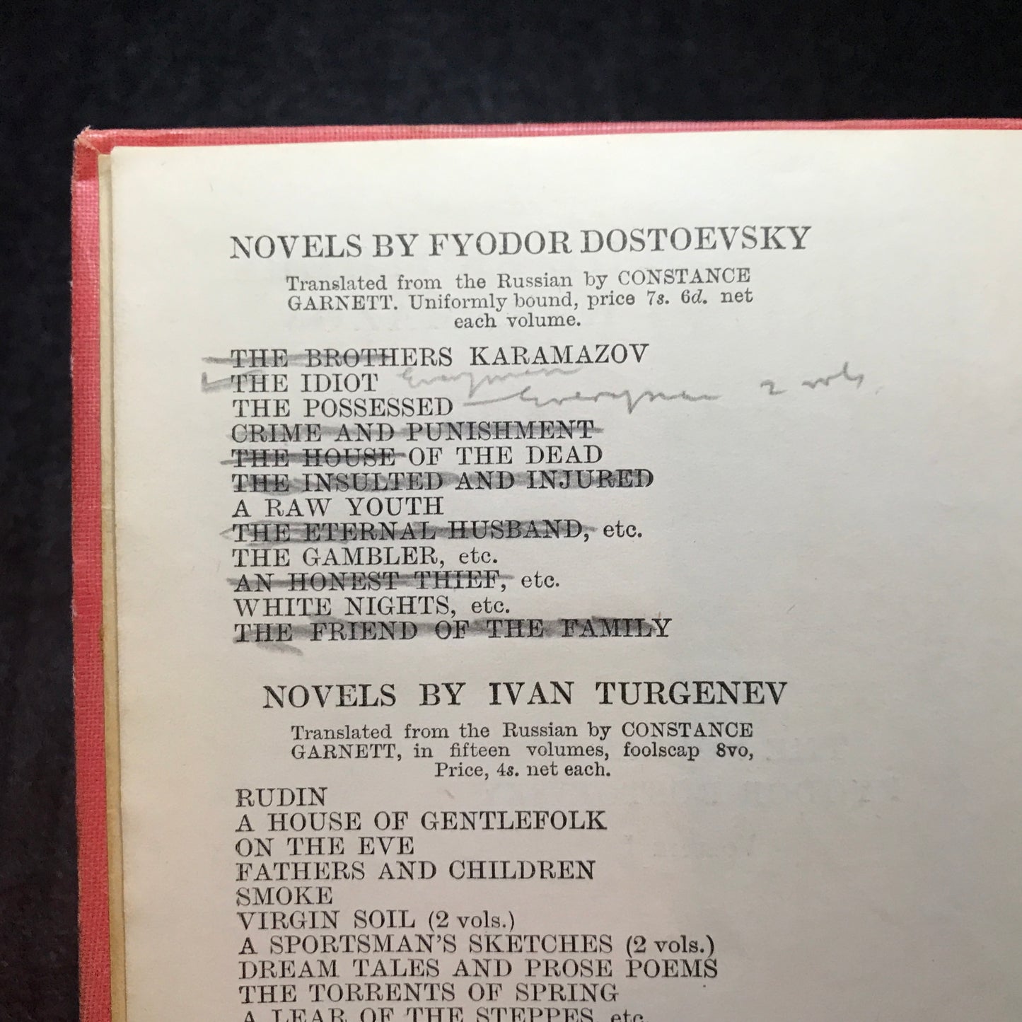 The Brothers Karamazov - Fyodor Dostoevsky - 8th Print - 1923