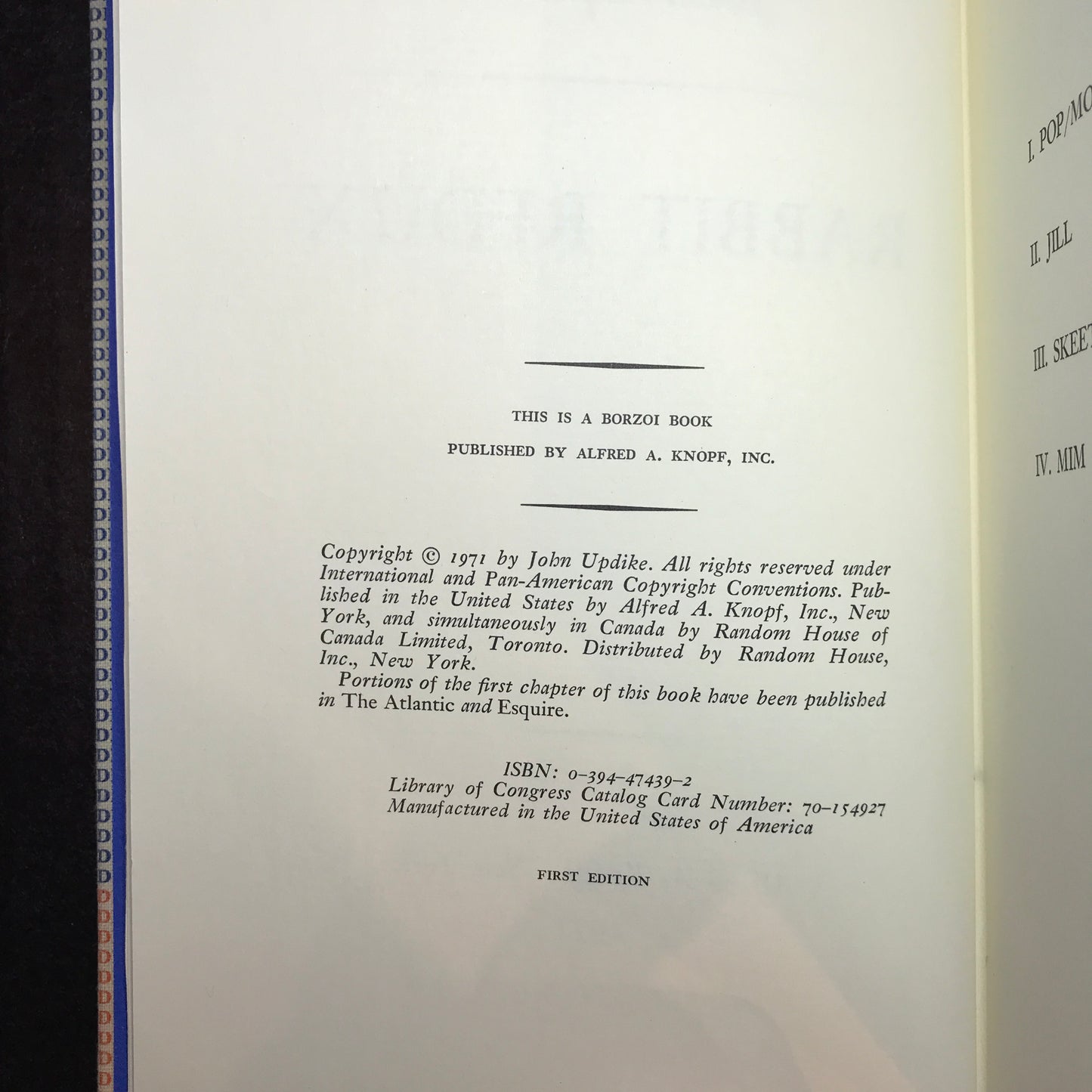 Special Edition Rabbit Redux - John Updike - First Edition - Signed - 1971