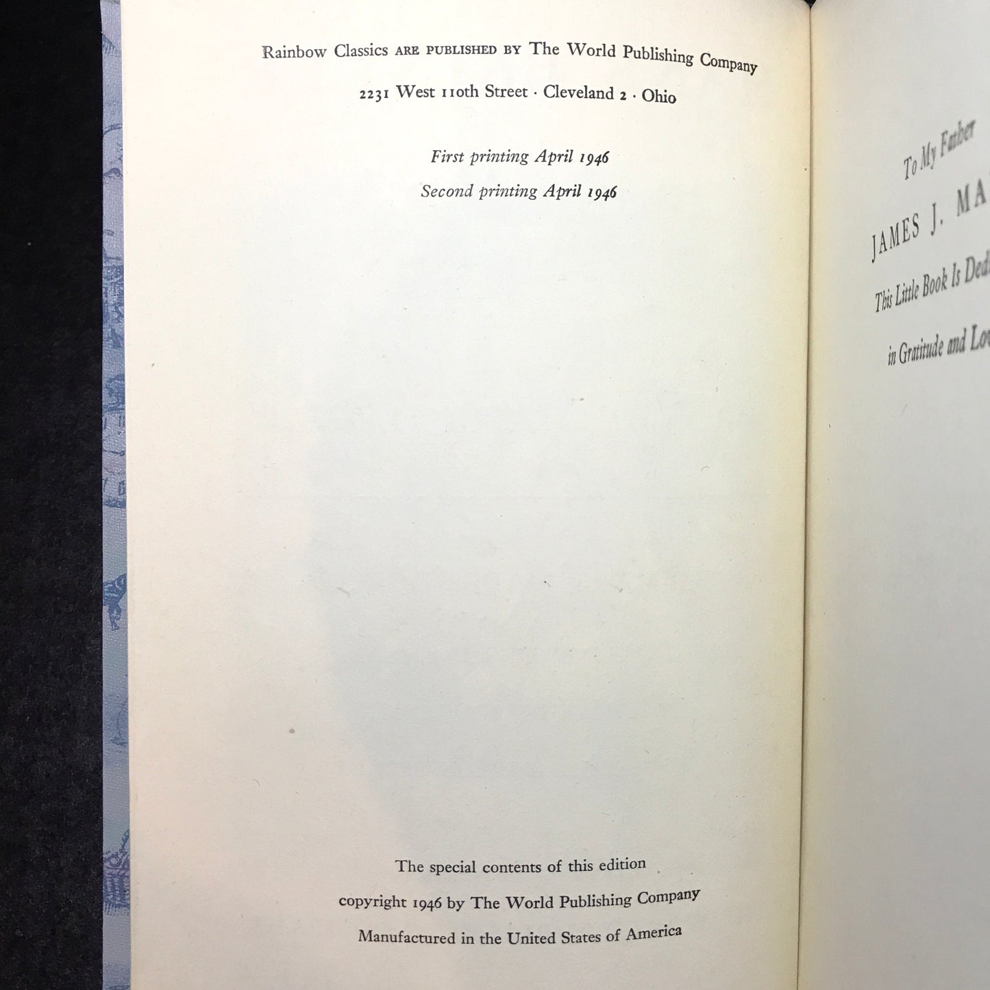 Hans Brinker - Mary Mapes Dodge - 2nd Print - 1946