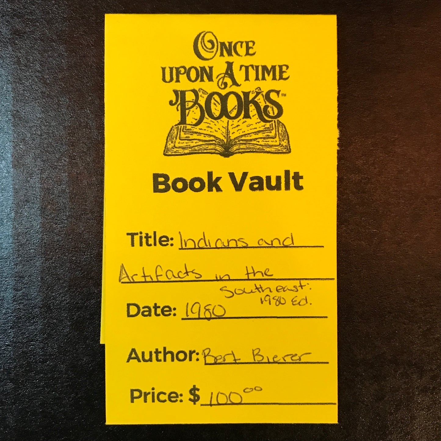 Indians and Artifacts in the Southeast: 1980 Edition - Bert W. Bierer - 1980