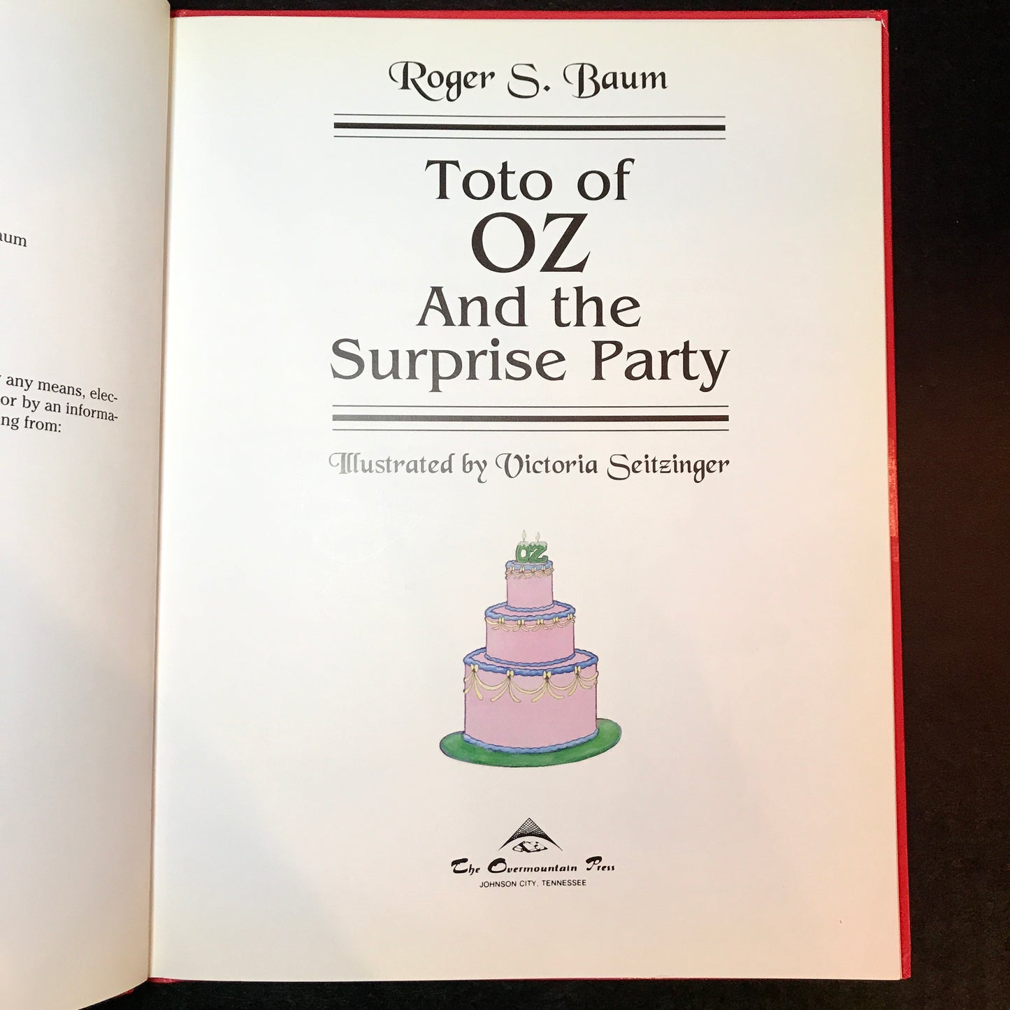Toto of Oz and the Surprise Party - Roger S. Baum - Signed - 2004