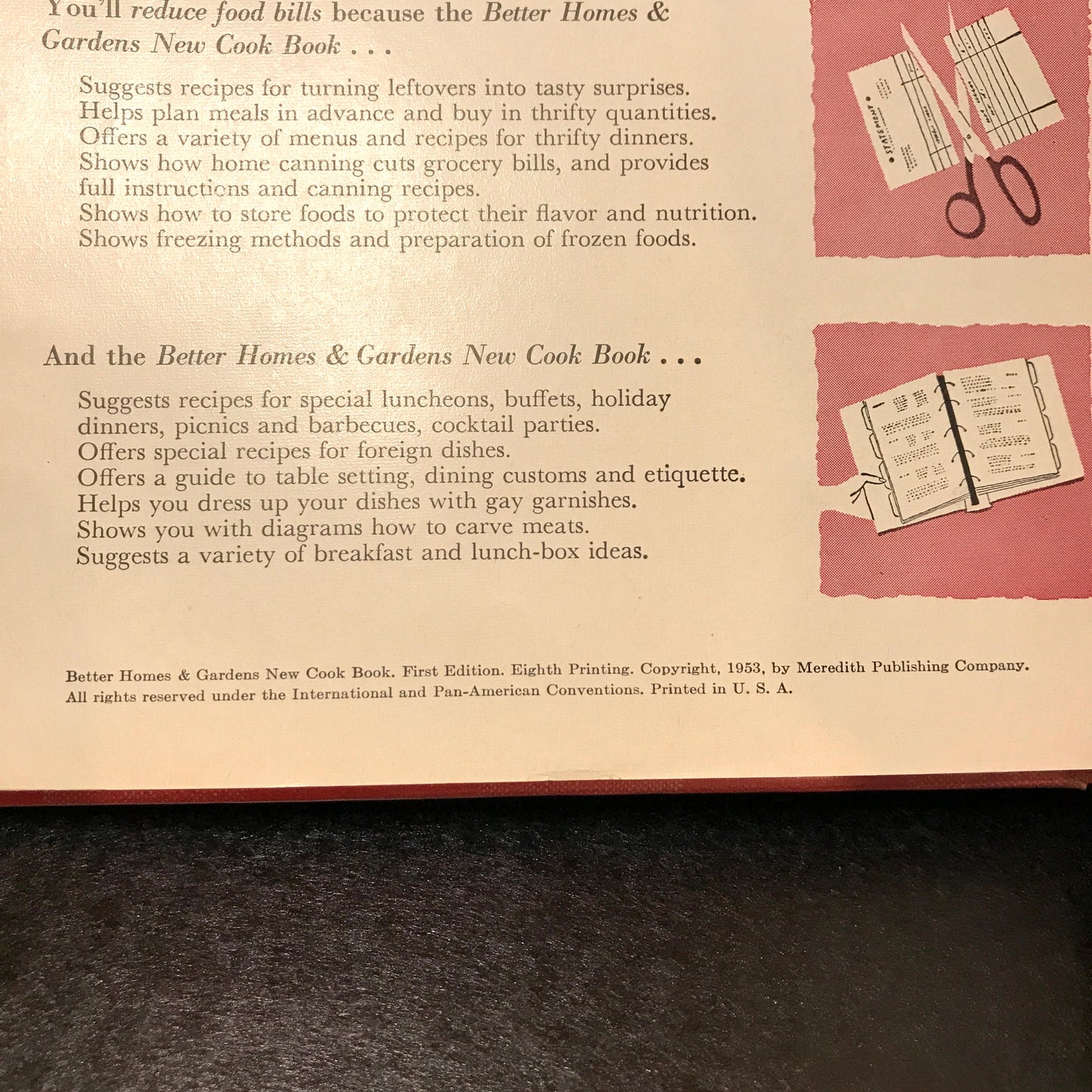 Better Homes and Gardens New Cook Book - Published by Better Homes and Gardens - First Edition - 1953