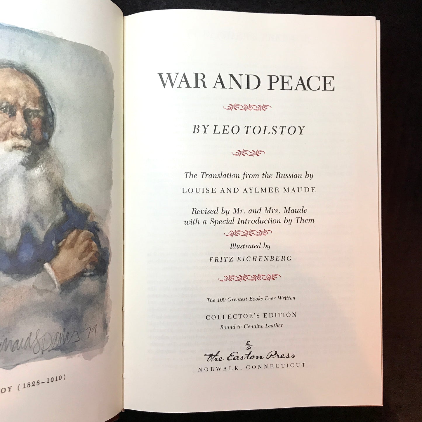 War and Peace - Leo Tolstoy - Easton Press - 1981