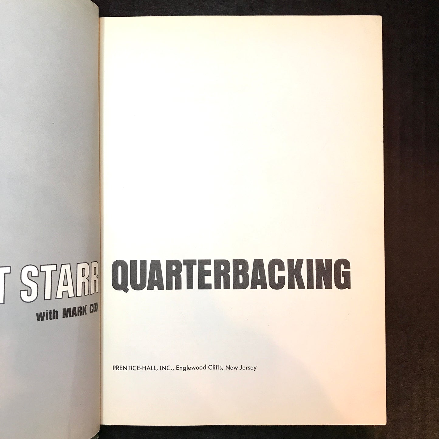 Quarterbacking - Bart Starr - First Edition - Signed - 1967