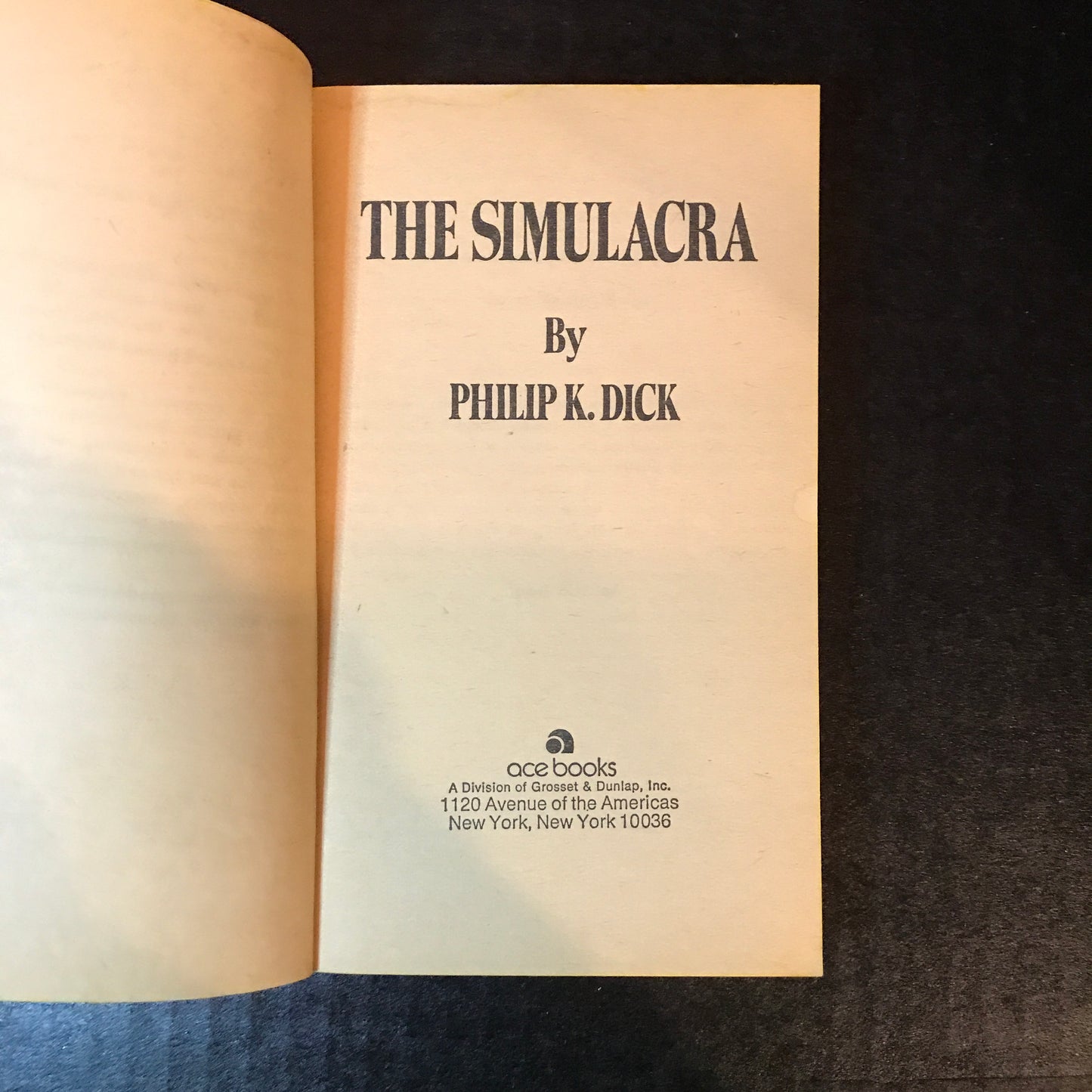 The Simulacra - Philip K. Dick - 1st Thus - 1964