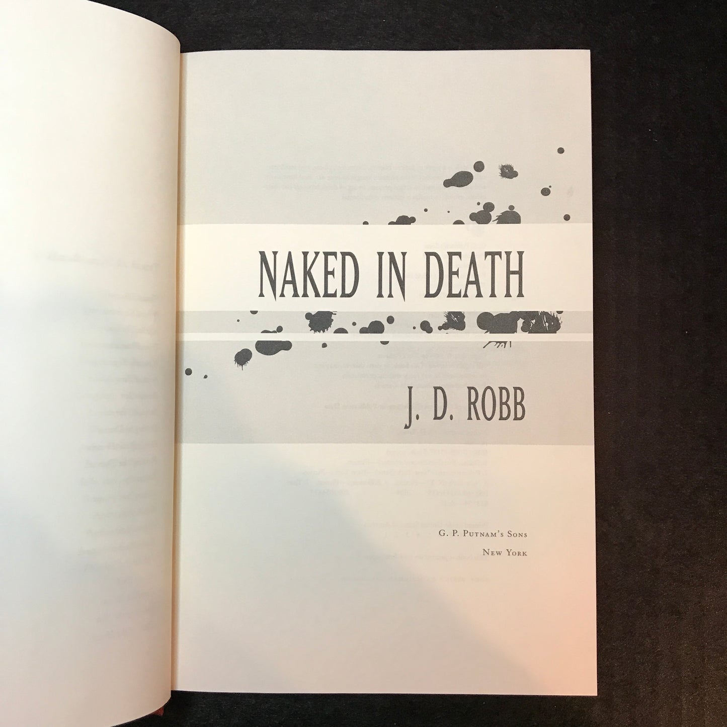 Naked in Death - J. D. Robb - Signed - 1st Edition - 1995