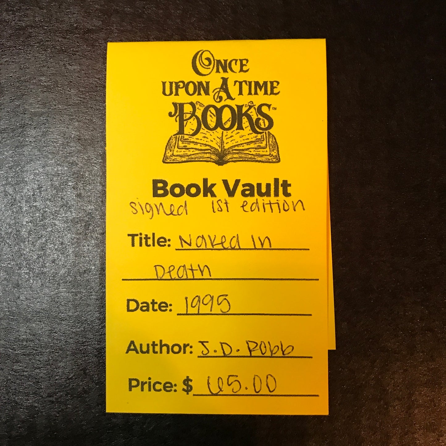 Naked in Death - J. D. Robb - Signed - 1st Edition - 1995