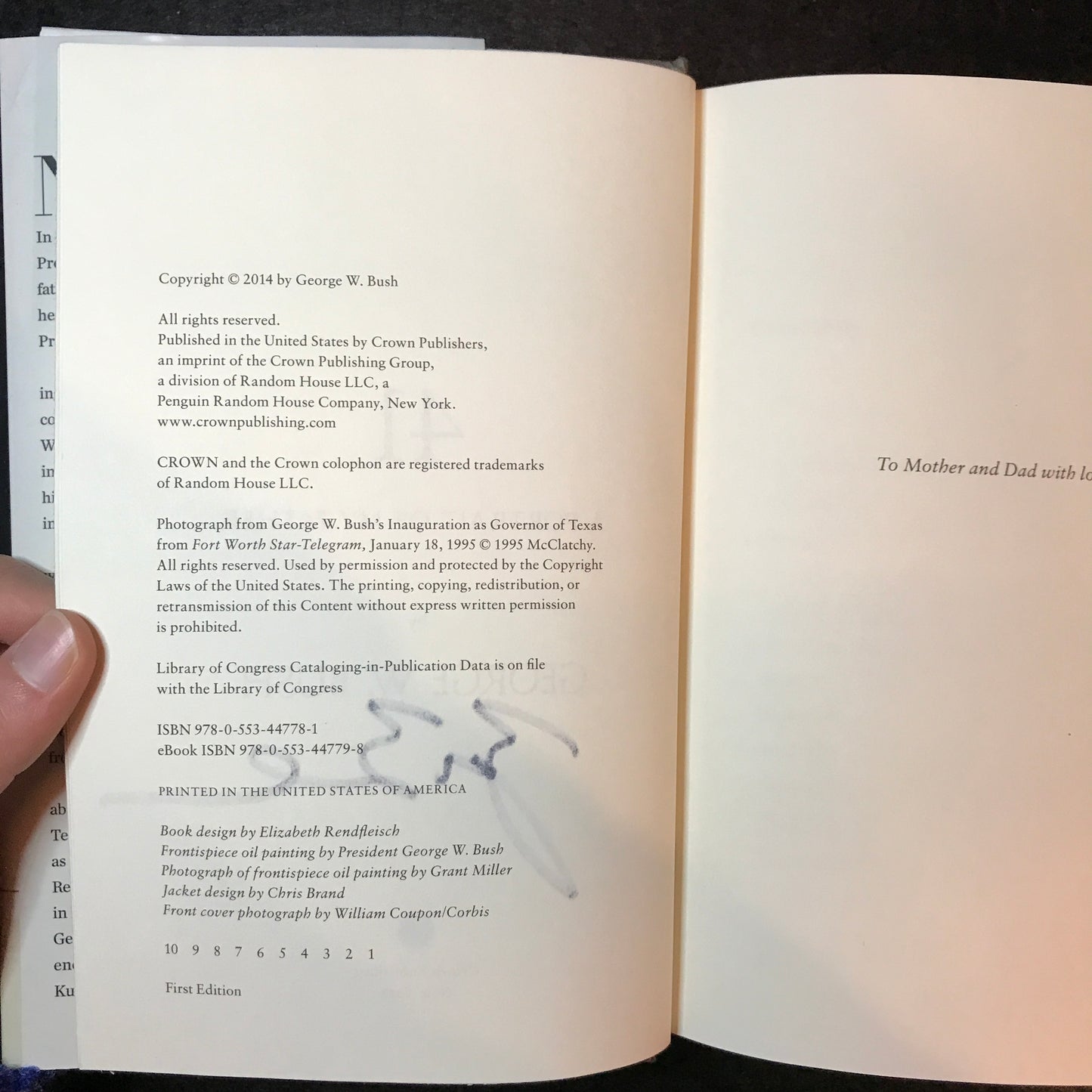 41: A Portrait of My Father - George W. Bush - Signed - 1st Edition - 2014