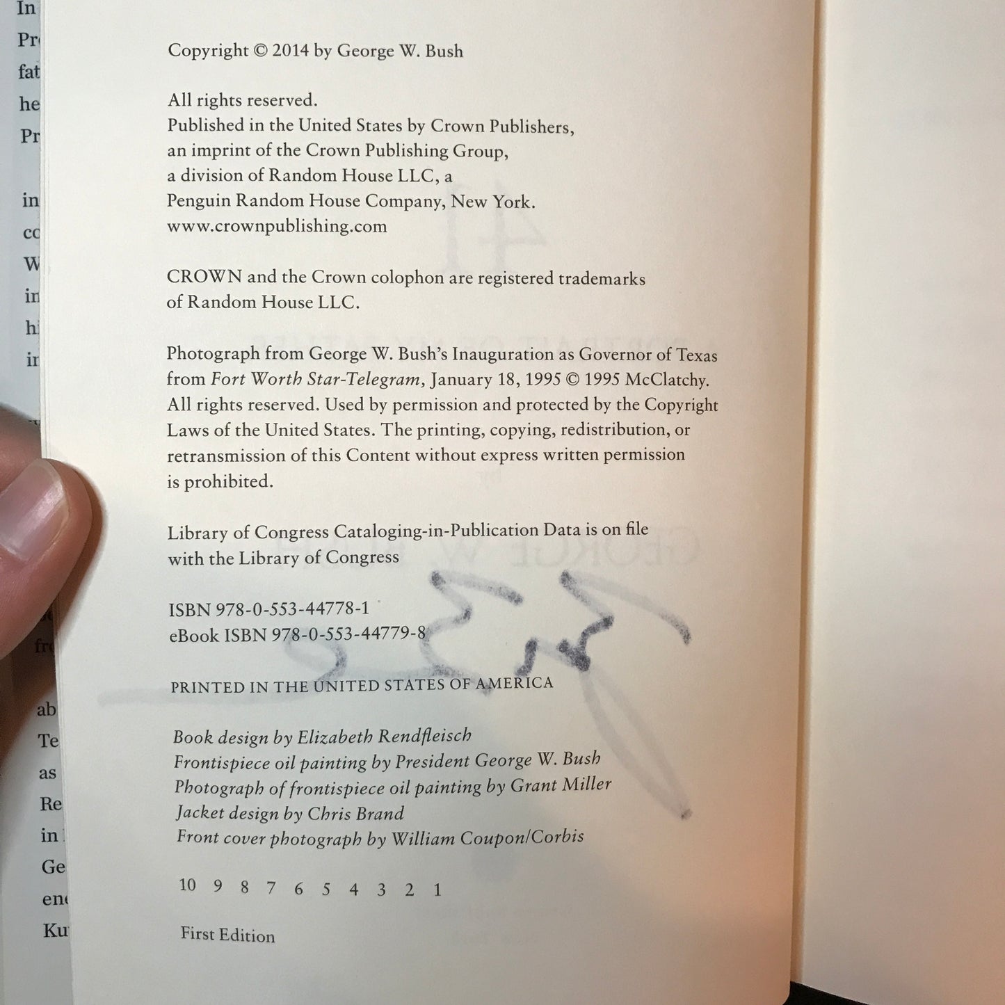 41: A Portrait of My Father - George W. Bush - Signed - 1st Edition - 2014