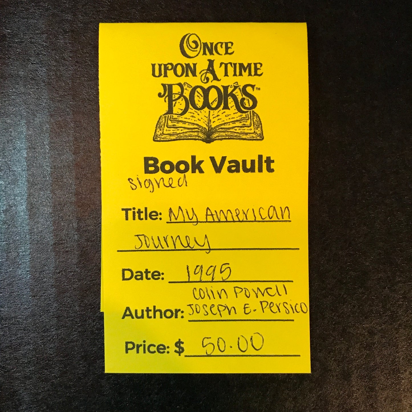 My American Journey - Colin Powell and Joseph E. Pearson - Signed - 1995