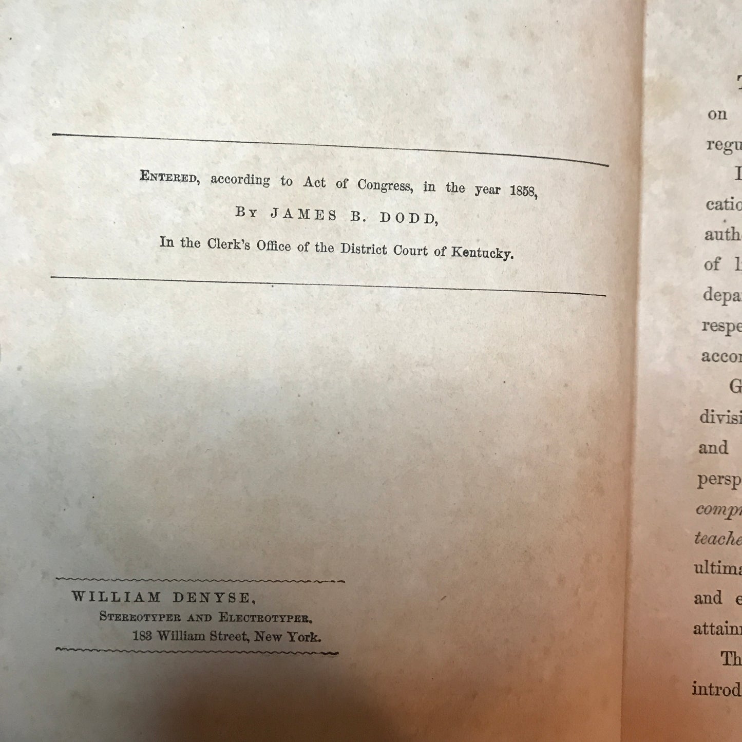 Elements of Trigonometry, Plane and Spherical - James B. Dodd - Ex-Library - 1859