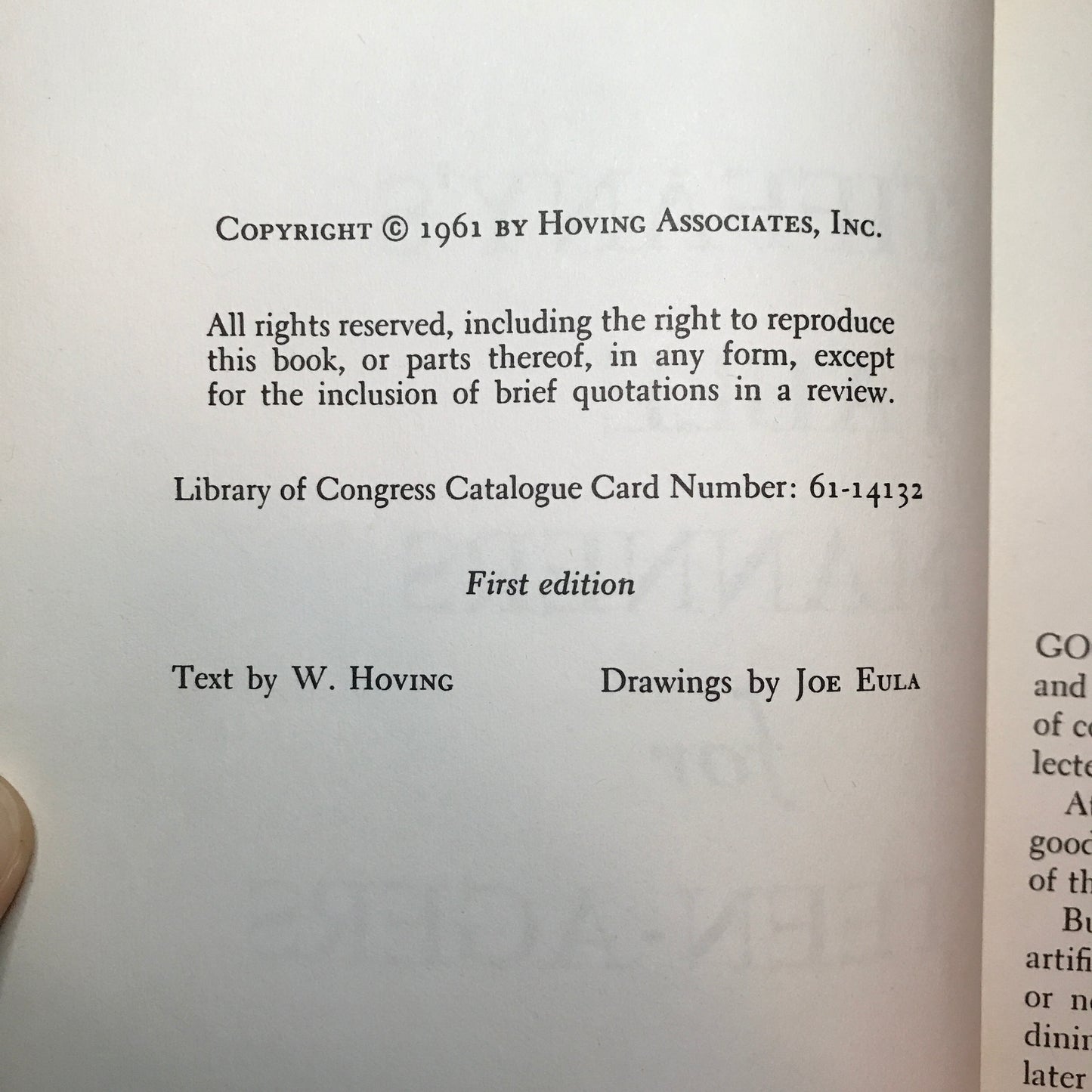 Tiffany's Table Manners for Teen-Agers - Ives Washburn, Inc. - 1st Edition - 1961