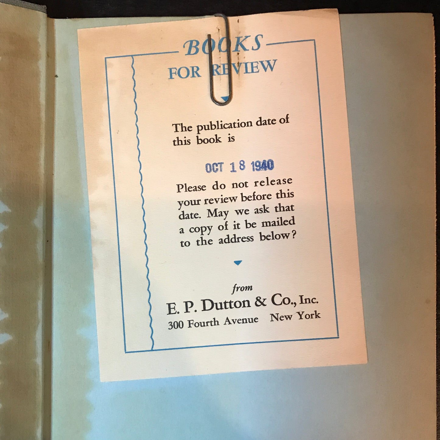 Behind the Lines - A. A. Milne - Reviewer's Copy - 1st Edition - 1940
