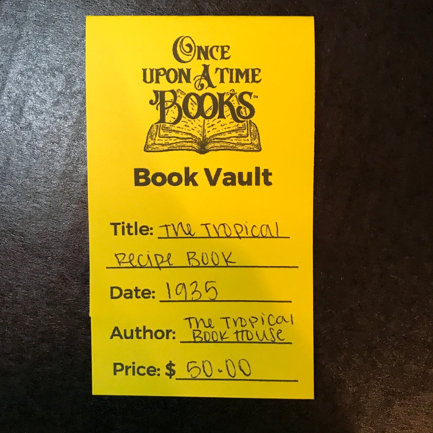 The Tropical Recipe Book - Published by The Tropical Book House - 1935