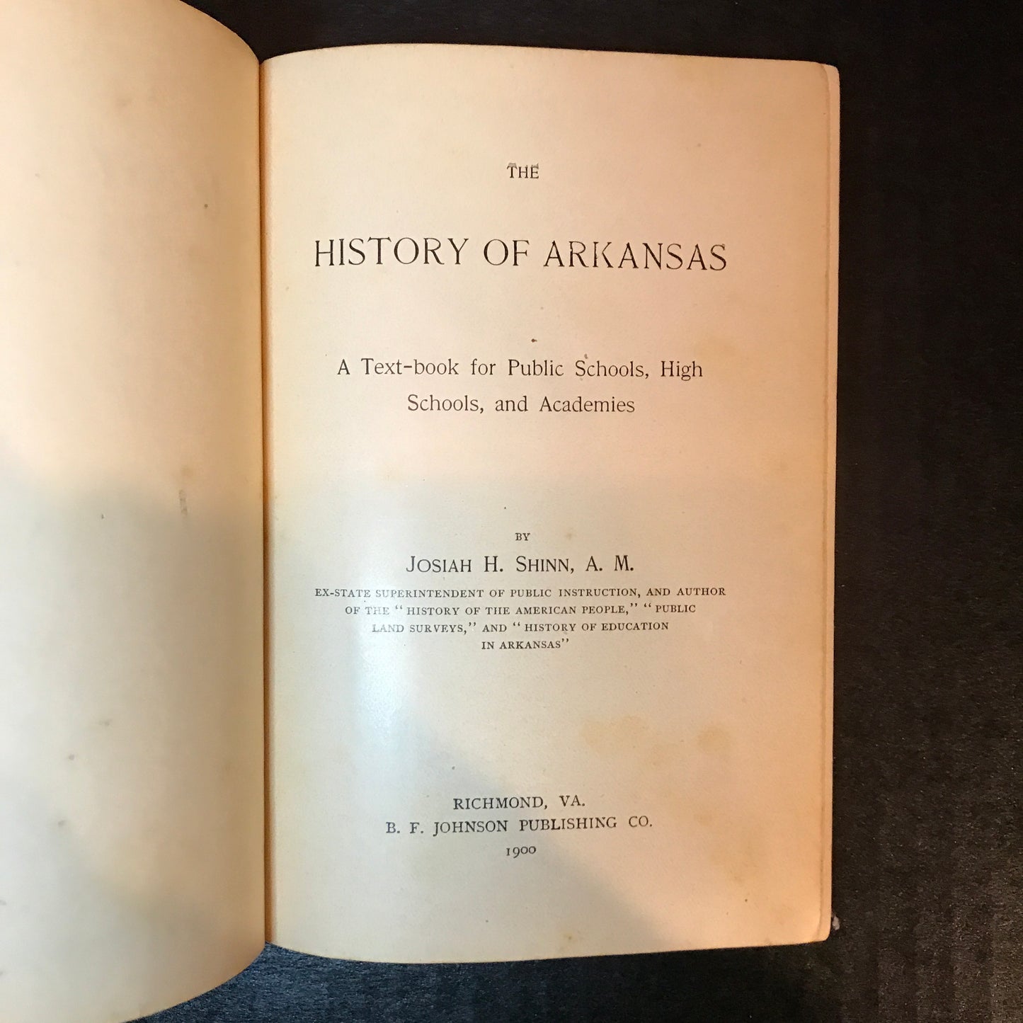 The History of Arkansas - Josiah H. Shinn - 1900