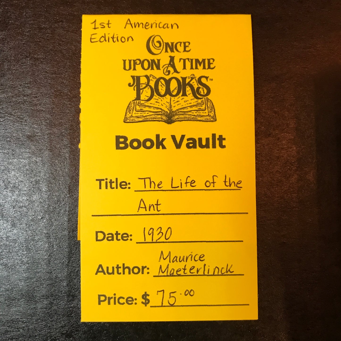 The Life of Ant - Maurice Maeterlinck - 1st American Edition - 1930