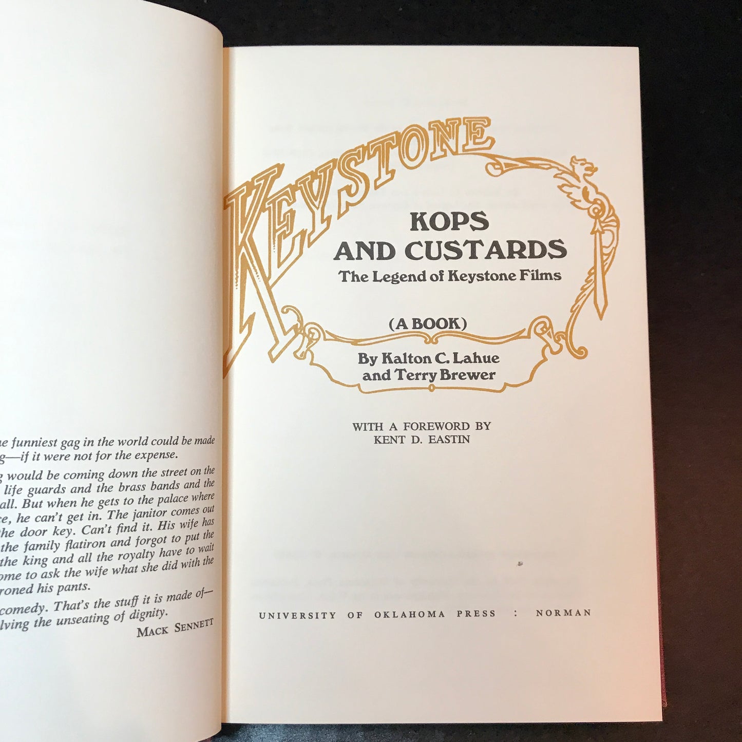 Kops and Custards: The Legend of Keystone Films - Kalton C. Lahue & Terry Brewer - 1972