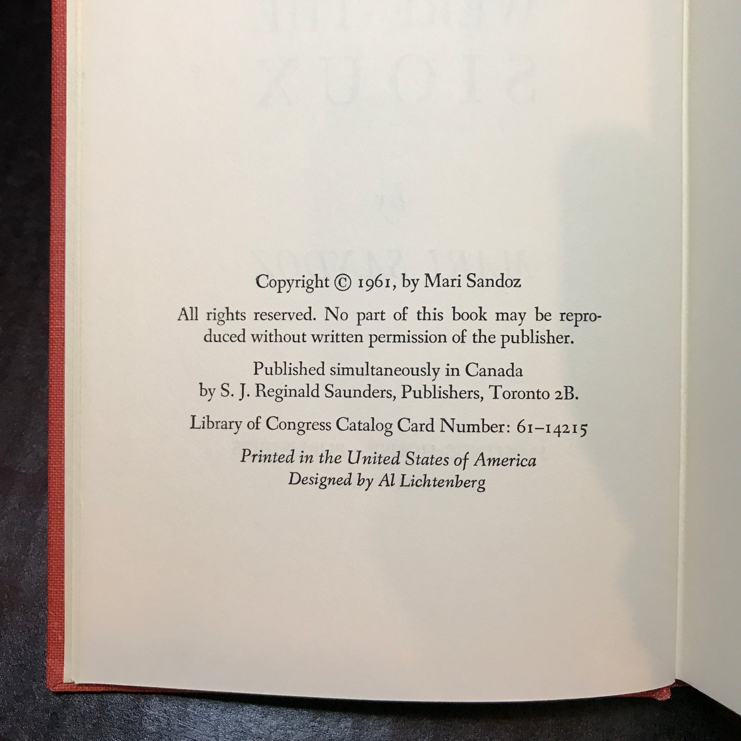 These Were The Sioux - Mari Sandoz - Signed - 1961