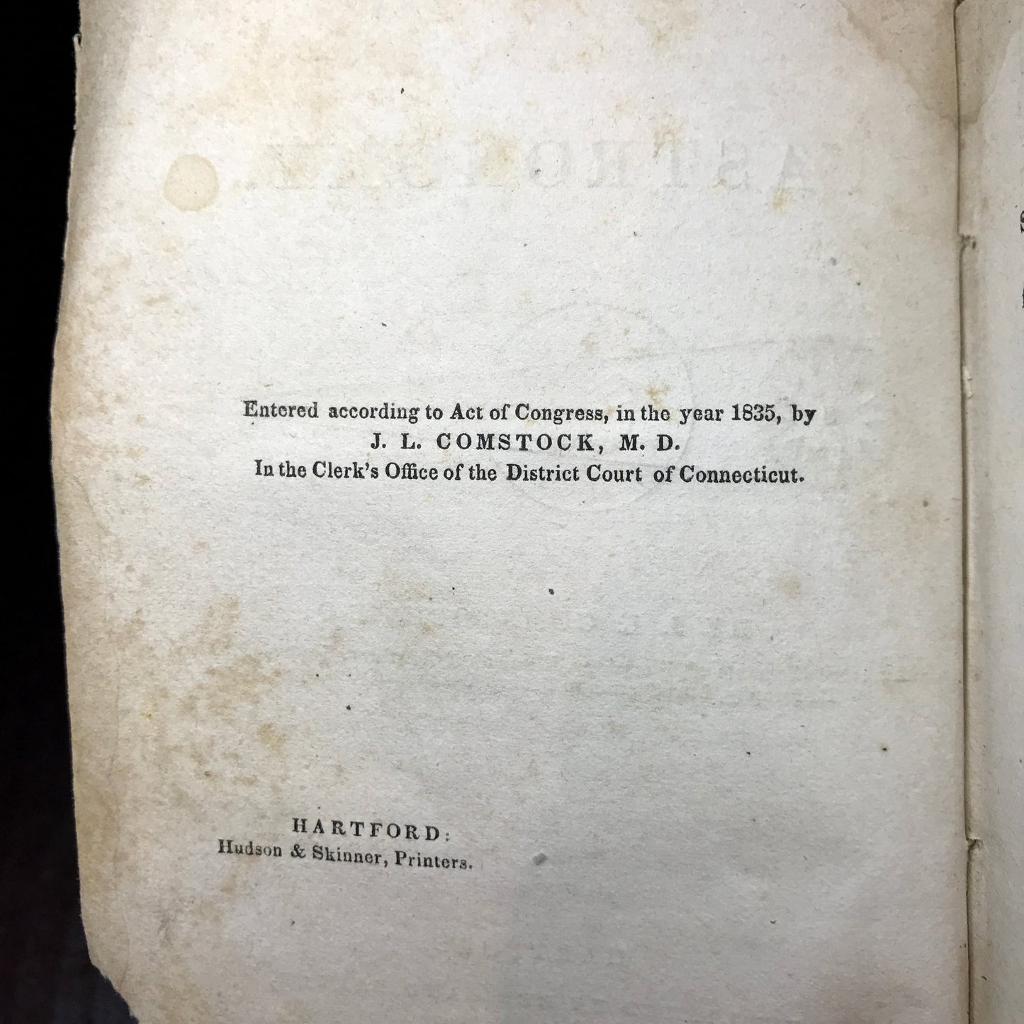 Youth's Book of Astronomy - J. L. Comstock - Very Scarce - 1839