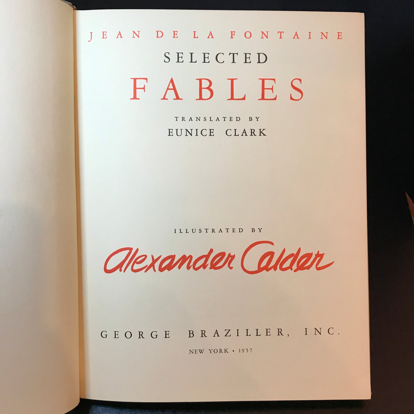 Selected Fables - Jean de La Fontaine - Illustrated by Alexander Calder - 1957