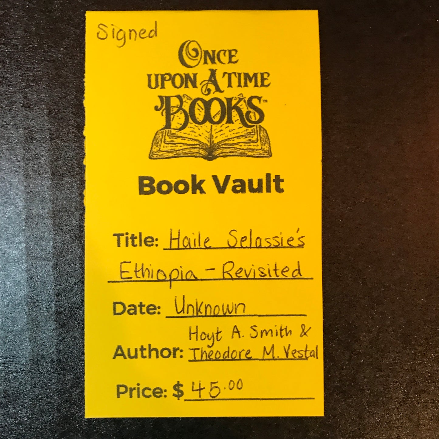 Haile Selassie's Ethiopia Revisited - Hoyt A. Smith & Theodore M. Vestal - Signed